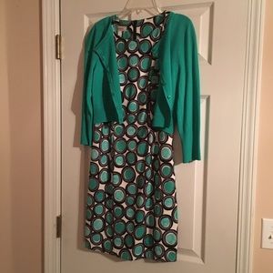 Dress barn sheath dress and sweater spring Easter